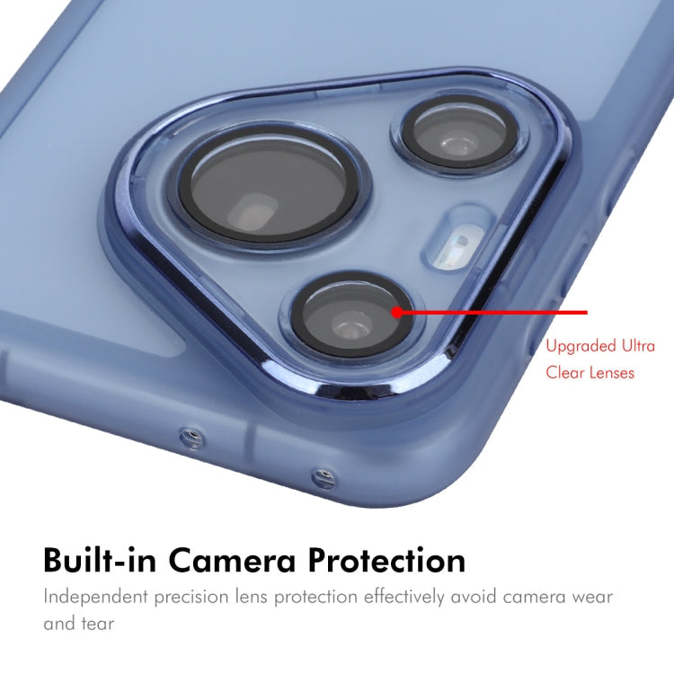 For Huawei Pura 70 Pro / 70 Pro+ ENKAY Hat-Prince Translucent Matte TPU Phone Case with Lens Film + 3D Hot Bending Film(White)
