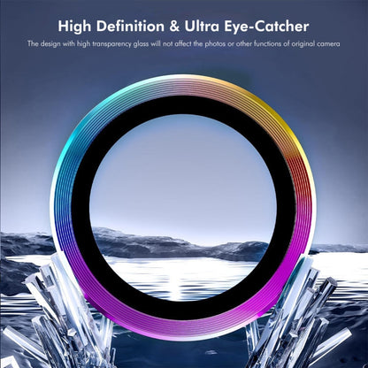 For OPPO Reno12 Global ENKAY Hat-Prince 9H Rear Camera Lens Aluminium Alloy Tempered Glass Film(Silver)