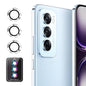 For OPPO Reno12 Pro Global ENKAY Hat-Prince 9H Rear Camera Lens Aluminium Alloy Tempered Glass Film(Silver)