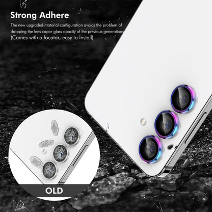 For OPPO Reno12 Pro Global ENKAY Hat-Prince 9H Rear Camera Lens Aluminium Alloy Tempered Glass Film(Silver)