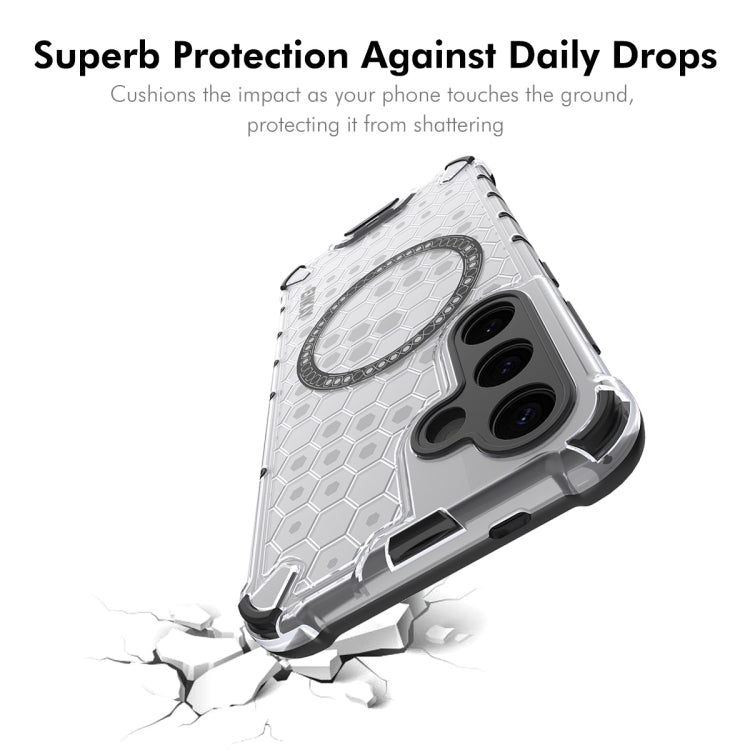 For Samsung Galaxy S23+ 5G ENKAY Hat-Prince Honeycomb MagSafe Shockproof Phone Case with 0.18mm Film(Red)