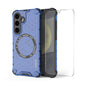 Pour Samsung Galaxy S23 5G ENKAY Hat-Prince Coque de Téléphone Antichoc Honeycomb MagSafe avec Film de 0,18mm (Bleu)