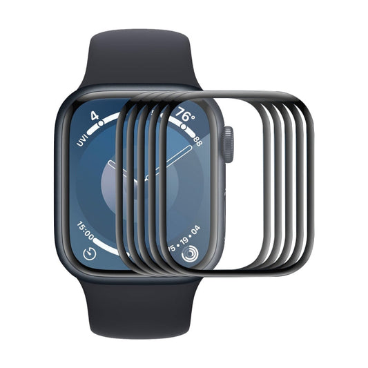 For Apple Watch Series 11 / 10 42mm 5pcs ENKAY 3D Full Coverage Soft PC Edge PMMA HD Screen Film