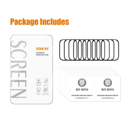 For Apple Watch Series 11 / 10 42mm 10pcs ENKAY 3D Full Coverage Soft PC Edge PMMA HD Screen Film