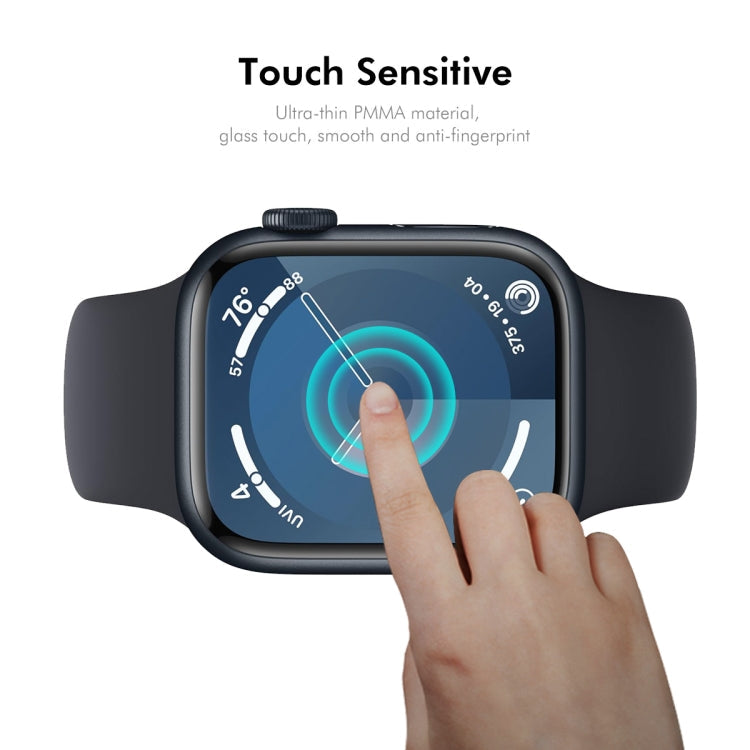 For Apple Watch Series 11 / 10 46mm 10pcs ENKAY 3D Full Coverage Soft PC Edge PMMA HD Screen Film