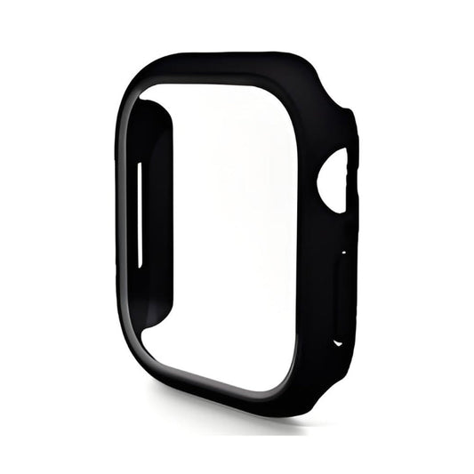 For Apple Watch Series 11 / 10 42mm ENKAY Hat-Prince PC Tempered Glass Film Integrated Watch Case(Black)