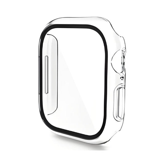 For Apple Watch Series 11 / 10 42mm ENKAY Hat-Prince PC Tempered Glass Film Integrated Watch Case(Transparent)