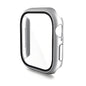 For Apple Watch Series 11 / 10 42mm ENKAY Hat-Prince PC Tempered Glass Film Integrated Watch Case(Silver)