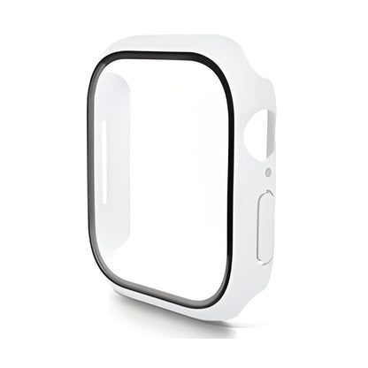 For Apple Watch Series 11 / 10 42mm ENKAY Hat-Prince PC Tempered Glass Film Integrated Watch Case(White)