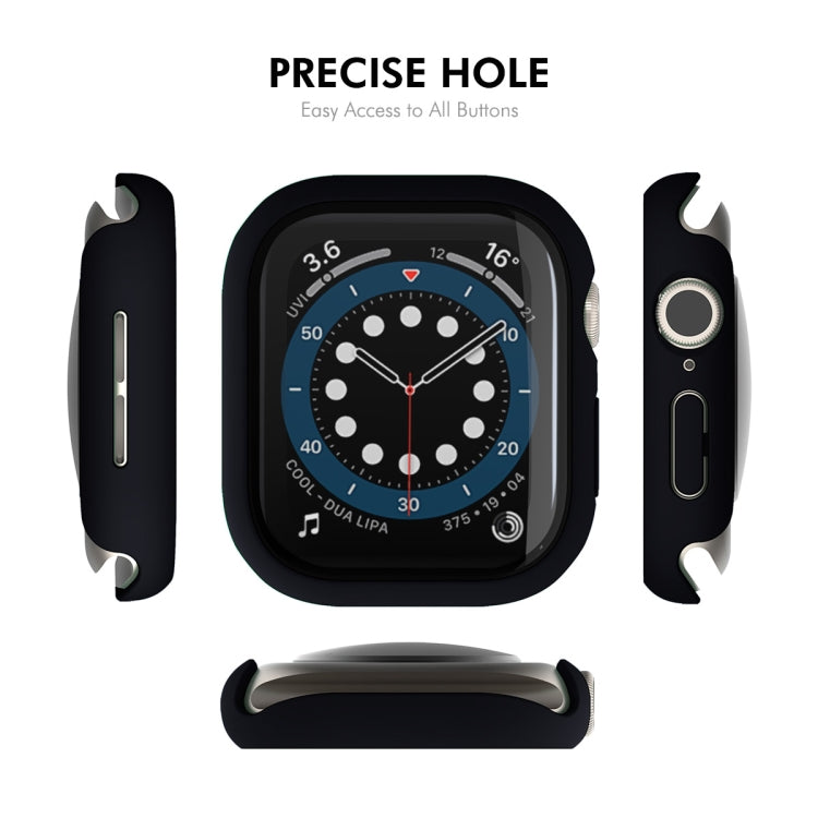 For Apple Watch Series 11 / 10 42mm ENKAY Hat-Prince PC Tempered Glass Film Integrated Watch Case(Midnight Blue)