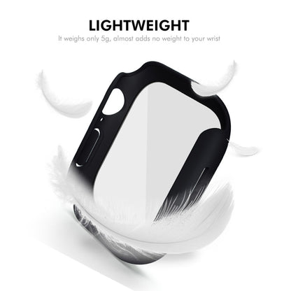 For Apple Watch Series 11 / 10 42mm ENKAY Hat-Prince PC Tempered Glass Film Integrated Watch Case(Silver)
