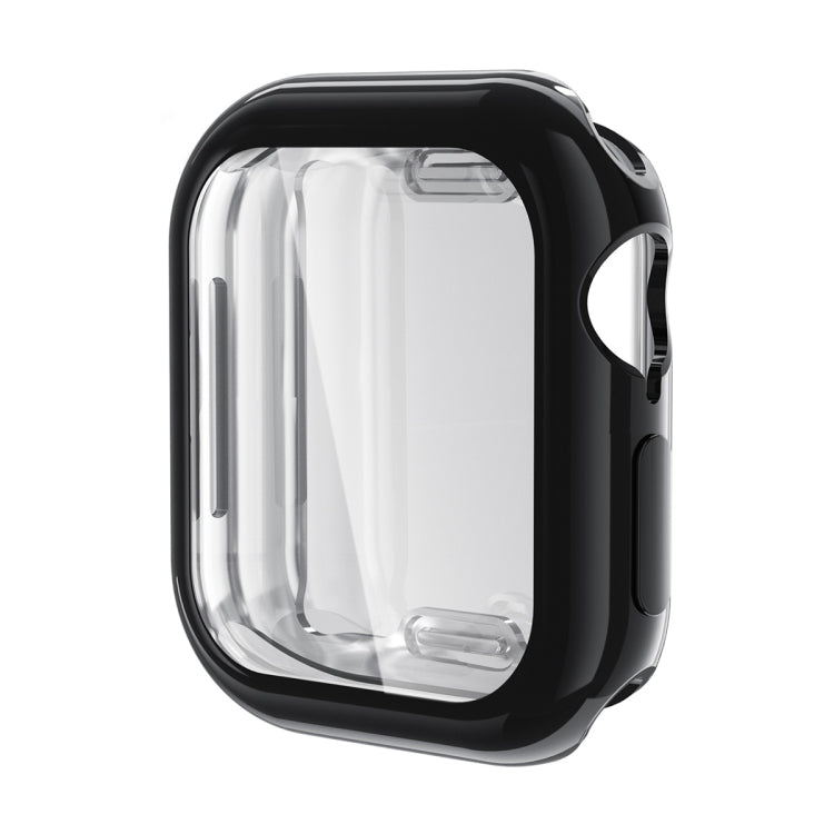 Pour Apple Watch Series 11 / 10 46mm, étui souple ENKAY Hat-Prince en TPU galvanisé avec film protecteur d'écran (noir)