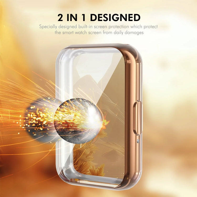Pour Samsung Galaxy Fit3 ENKAY Hat-Prince Étui souple en TPU entièrement recouvert, électroplaqué avec protection d'écran (Noir)
