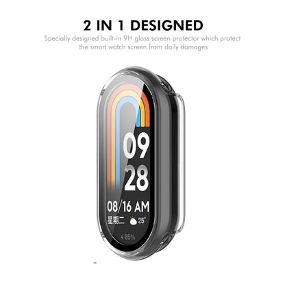 For Xiaomi Smart Band 9 / 9 NFC ENKAY Hat-Prince PC Frame Watch Protective Case with Tempered Film(Pink)