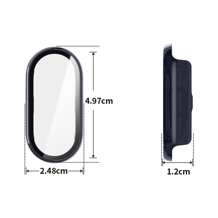 For Xiaomi Smart Band 9 / 9 NFC ENKAY Hat-Prince PC Frame Watch Protective Case with Tempered Film(Pink)
