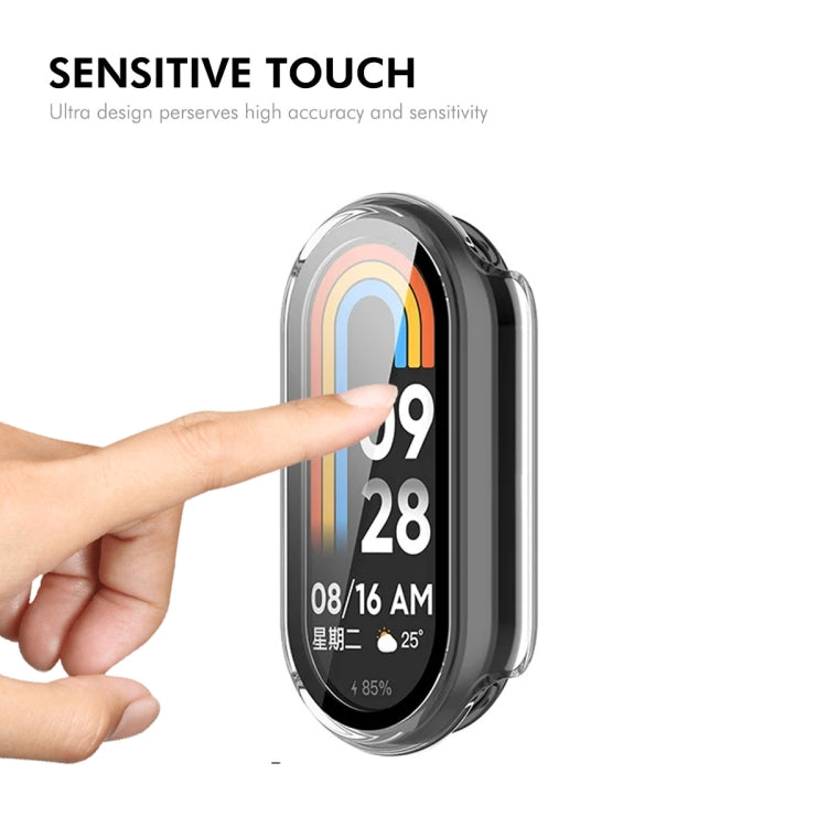 For Xiaomi Smart Band 9 / 9 NFC ENKAY Hat-Prince PC Frame Watch Protective Case with Tempered Film(White)