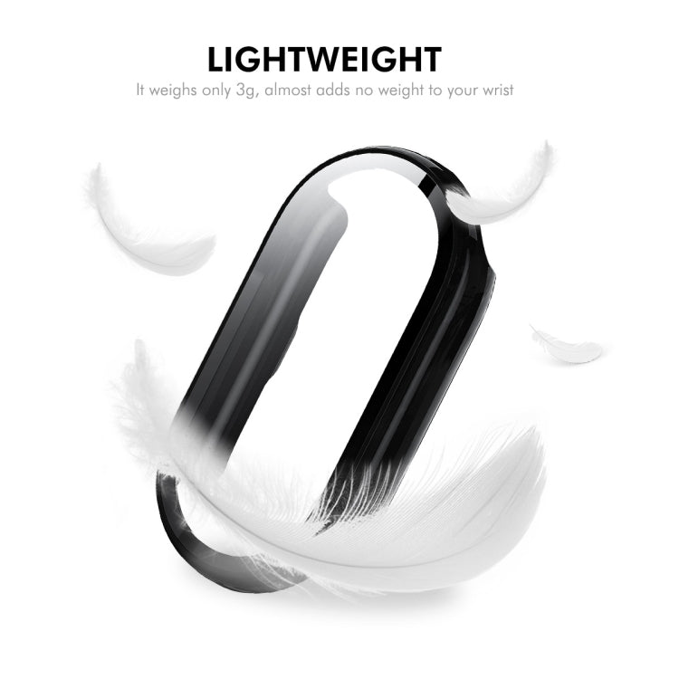 For Xiaomi Smart Band 9 / 9 NFC ENKAY Hat-Prince PC Frame Watch Protective Case with Tempered Film(White)