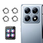 For Xiaomi 14T ENKAY 9H Rear Lens Aluminium Alloy Tempered Glass Film(Silver)