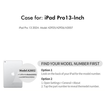 For iPad Pro 13 2025 / 2024 ENKAY 360 Rotation TPU Leather Smart Tablet Case with Pen Slot(Black)