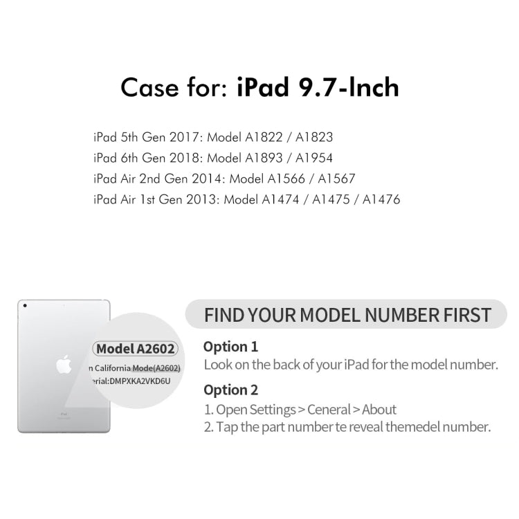Pour iPad Air / Air 2 / 9,7 2017 / 2018 Étui pour tablette intelligent en cuir TPU à rotation 360° ENKAY avec fente pour stylet (beige)