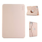 For iPad Air 11 2026 / 2025 / 2024 ENKAY 360 Rotation TPU Leather Smart Tablet Case with Pen Slot(Pink)