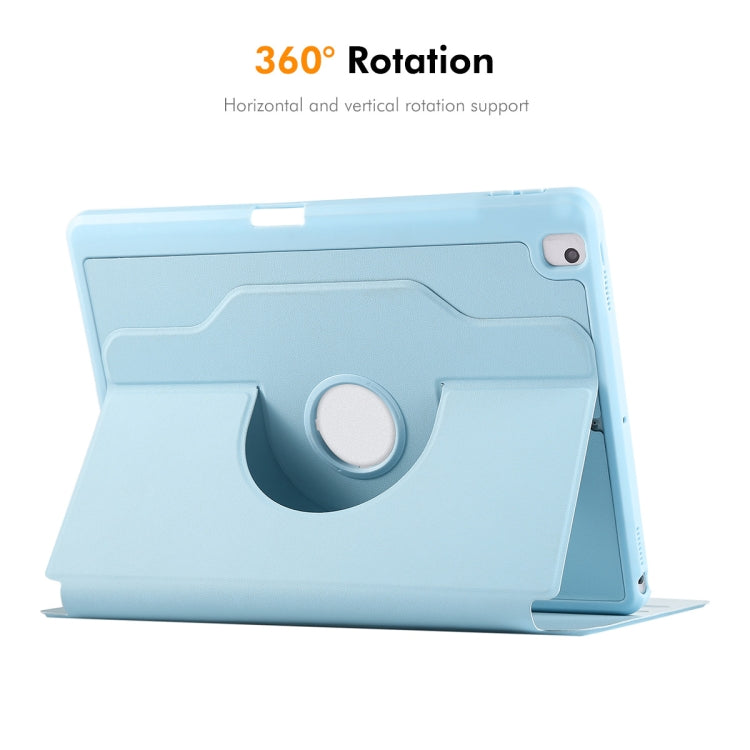 For iPad Air 10.5 / Pro 10.5 / 10.2 ENKAY 360 Rotation TPU Leather Smart Tablet Case with Pen Slot(Grey)