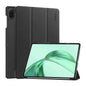 For Honor Pad X8a 11 ENKAY Tri-fold Custer Texture Leather Stand Tablet Case(Black)