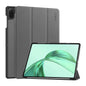 For Honor Pad X8a 11 ENKAY Tri-fold Custer Texture Leather Stand Tablet Case(Grey)
