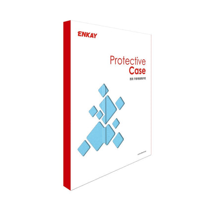 For Redmi Pad SE 4G 8.7 ENKAY Tri-fold Custer Texture Leather Smart Tablet Case(Grey)