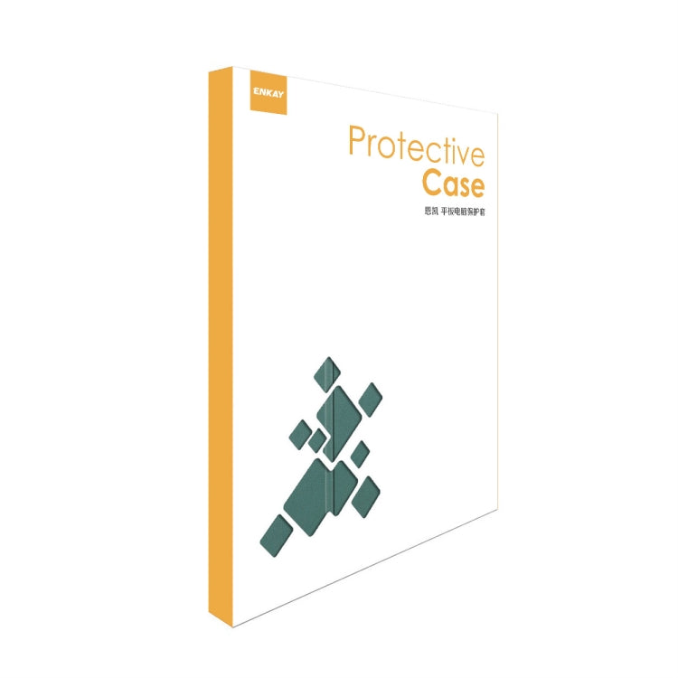 For OnePlus Pad 2 / Pad Pro 12.1 ENKAY Tri-fold Custer Texture Platic Leather Smart Tablet Case(Black)