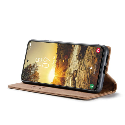 For Samsung Galaxy S24 FE 5G CaseMe 013 Multifunctional Horizontal Flip Leather Phone Case(Brown)