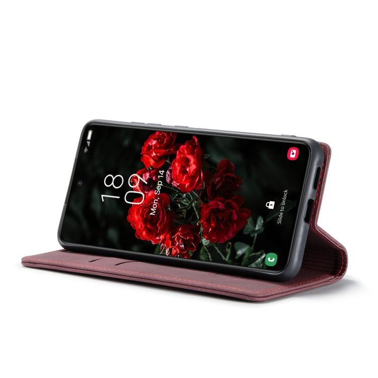 For Samsung Galaxy S24 FE 5G CaseMe 013 Multifunctional Horizontal Flip Leather Phone Case(Red)