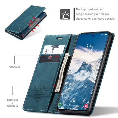 For Samsung Galaxy S24 FE 5G CaseMe 013 Multifunctional Horizontal Flip Leather Phone Case(Blue)