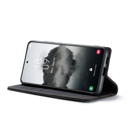 For Samsung Galaxy S24 FE 5G CaseMe 013 Multifunctional Horizontal Flip Leather Phone Case(Black)