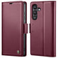 For Galaxy S24 FE 5G CaseMe 023 Butterfly Buckle Litchi Texture RFID Anti-theft Leather Phone Case(Red)