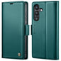 For Galaxy S24 FE 5G CaseMe 023 Butterfly Buckle Litchi Texture RFID Anti-theft Leather Phone Case(Green)