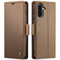 For Galaxy A56 5G CaseMe 023 Butterfly Buckle Litchi Texture RFID Anti-theft Leather Phone Case(Brown)