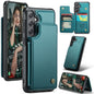 Pour Samsung Galaxy S24 FE 5G Étui de téléphone anti-vol RFID Caseme C22 avec fentes pour cartes (vert)