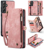 Pour Samsung Galaxy S24 FE 5G Coque CaseMe 008 Multifonctionnelle en Cuir Détachable (Rose)