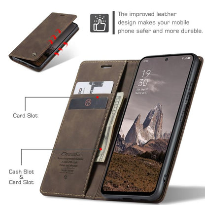 For OPPO Reno12 5G Global CaseMe 013 Multifunctional Horizontal Flip Leather Phone Case(Coffee)