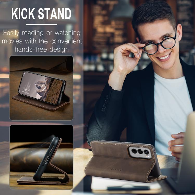 For OPPO Reno12 5G Global CaseMe 013 Multifunctional Horizontal Flip Leather Phone Case(Coffee)