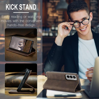 For OPPO Reno12 5G Global CaseMe 013 Multifunctional Horizontal Flip Leather Phone Case(Coffee)