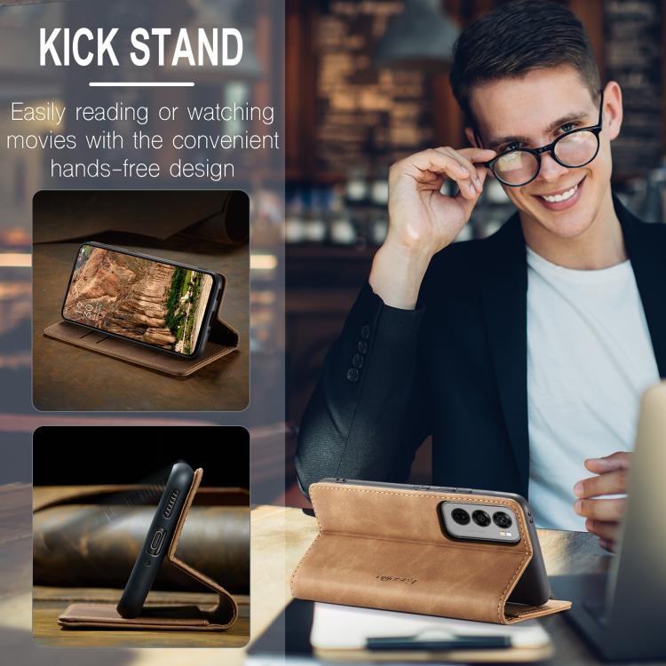For OPPO Reno12 5G Global CaseMe 013 Multifunctional Horizontal Flip Leather Phone Case(Brown)