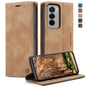 For OPPO Reno12 5G Global CaseMe 013 Multifunctional Horizontal Flip Leather Phone Case(Brown)