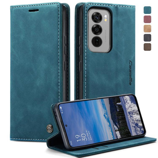 For OPPO Reno12 5G Global CaseMe 013 Multifunctional Horizontal Flip Leather Phone Case(Blue)