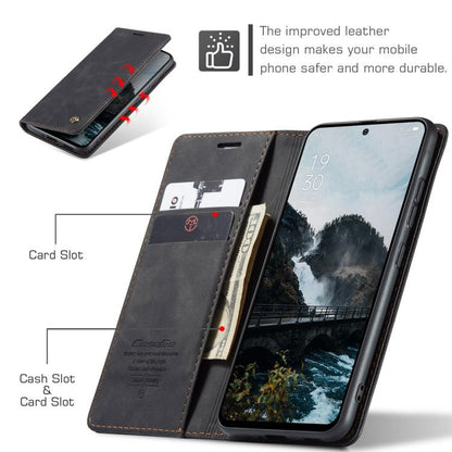 For OPPO Reno12 5G Global CaseMe 013 Multifunctional Horizontal Flip Leather Phone Case(Black)