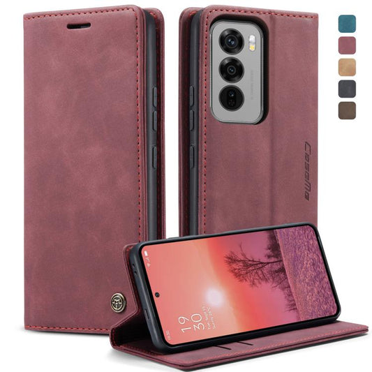 For OPPO Reno12 Pro 5G Global CaseMe 013 Multifunctional Horizontal Flip Leather Phone Case(Red)