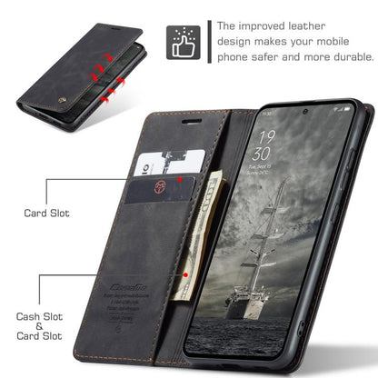 Pour OPPO Reno12 Pro 5G Étui de téléphone en cuir à rabat horizontal multifonctionnel CaseMe 013 Global (Noir)