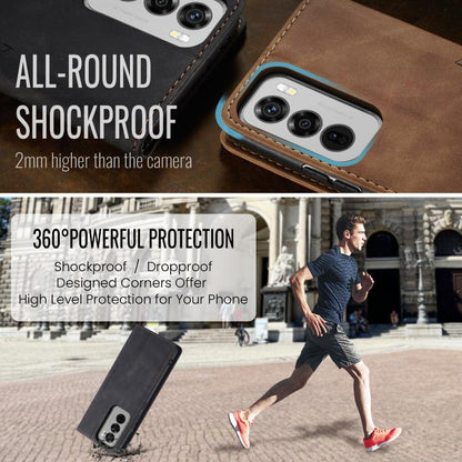 Pour OPPO Reno12 Pro 5G Étui de téléphone en cuir à rabat horizontal multifonctionnel CaseMe 013 Global (Noir)