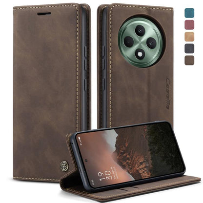 For OPPO Reno12 F /12 FS 5G CaseMe 013 Multifunctional Horizontal Flip Leather Phone Case(Coffee)